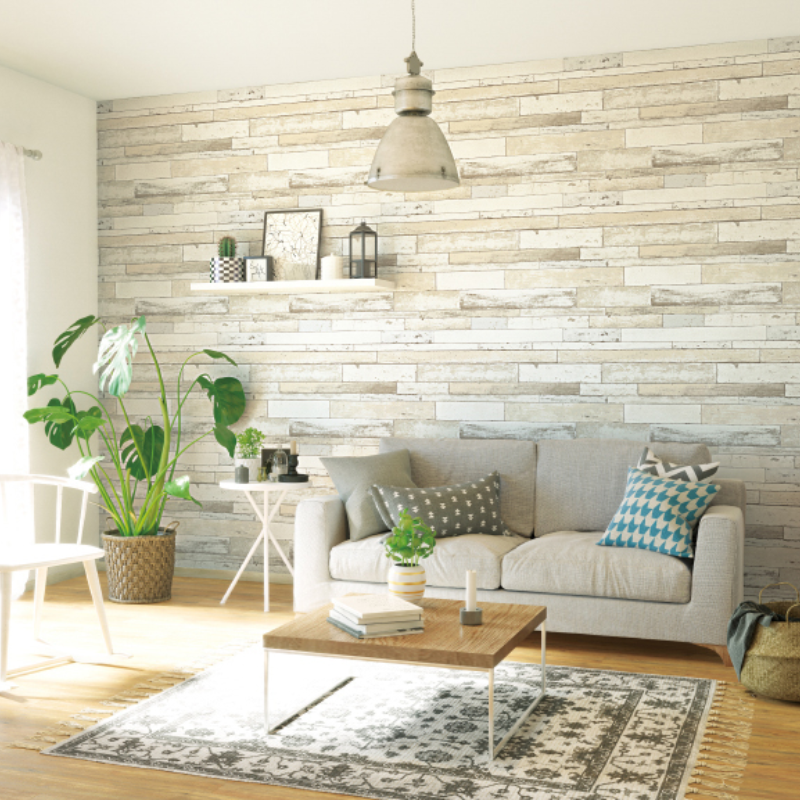 Dán tường vân gỗ cao cấp
