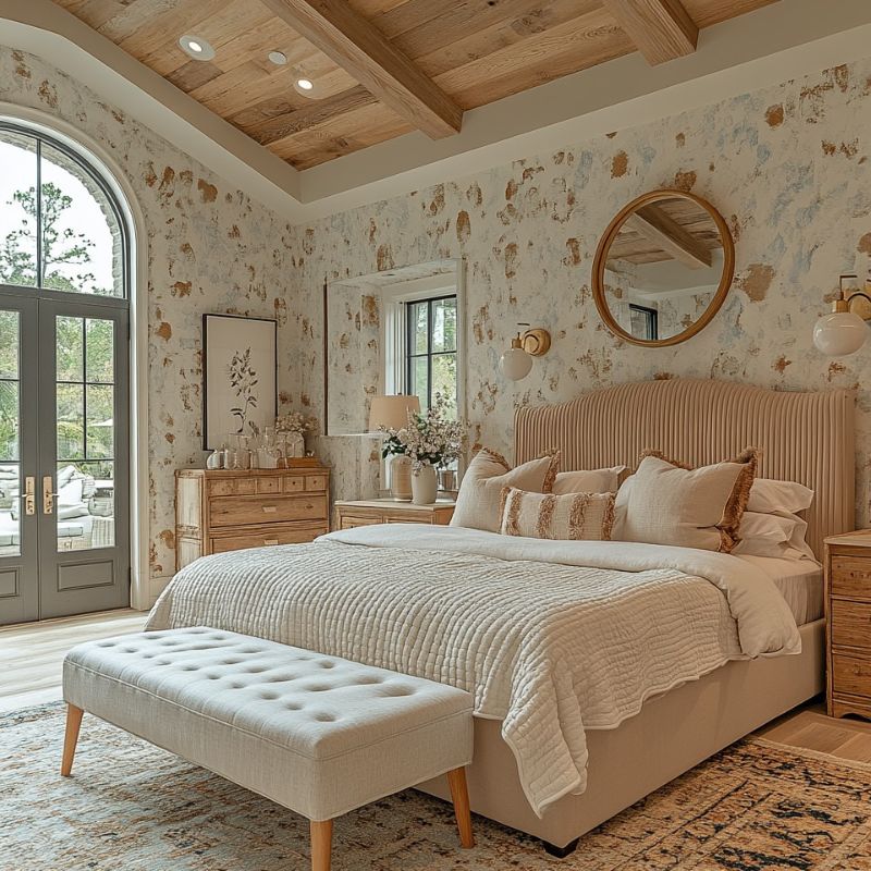 Giấy dán tường hoa văn hiện đại